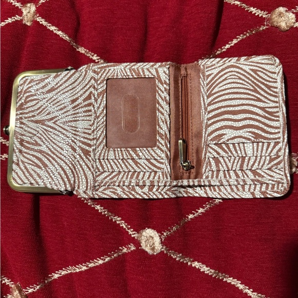 HOBO Brown and White Patterned Wallet - Picture 6 of 6